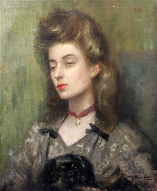 Sir James Guthrie (1859-1930) Portrait of a young lady, 24 x 20in., unframed